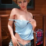 159cm 5ft2 Blue Satin Top Sex Dolls Summer Vibe Sexy Sex Dolls