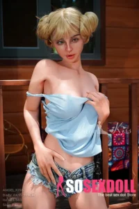 159cm 5ft2 Blue Satin Top Sex Dolls Summer Vibe Sexy Sex Dolls