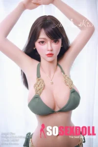 160cm 5ft3 Elegant Slim Body Sex Dolls White Dress Curvy Sex Dolls