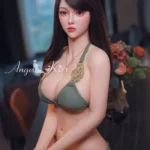 160cm 5ft3 Elegant Slim Body Sex Dolls White Dress Curvy Sex Dolls