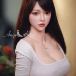 160cm 5ft3 Elegant Slim Body Sex Dolls White Dress Curvy Sex Dolls