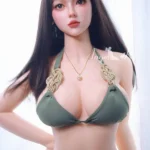 160cm 5ft3 Elegant Slim Body Sex Dolls White Dress Curvy Sex Dolls