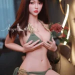 160cm 5ft3 Elegant Slim Body Sex Dolls White Dress Curvy Sex Dolls