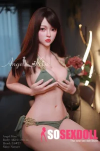 160cm 5ft3 Elegant Slim Body Sex Dolls White Dress Curvy Sex Dolls