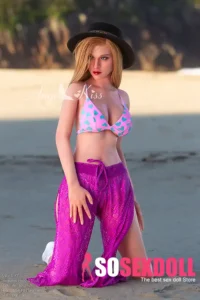 162cm 5ft3 Summer Vacation Style Sex Dolls Blonde Outdoor Sex Dolls