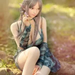 163cm 5ft4 Floral Hair Accessory Sex Dolls Soft Sweet Beauty Sex Dolls In Stock (EU Only)