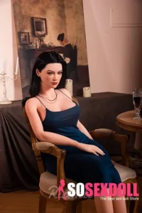 163cm 5ft4 Navy Blue Dress Sex Dolls Elegant Evening Style Sex Dolls In Stock (EU Only)