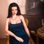 163cm 5ft4 Navy Blue Dress Sex Dolls Elegant Evening Style Sex Dolls In Stock (EU Only)