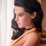 163cm 5ft4 Orange Tight Dress Sex Dolls Curvy Realistic Love Dolls In Stock(US Only)