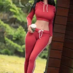 164cm 5ft4 Red Crop Hoodie Sex Dolls Natural Outdoor Beauty Sex Dolls