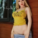 164cm 5ft4 Yellow Crop Top Sexy Sex Dolls Realistic Big Breast Sex Dolls