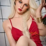 Silicone Blonde Curvy Sultry Elegant Sex Doll
