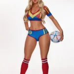 Silicone Bold Fiery Soccer Girl Sex Doll