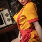 Silicone Sultry Curvy Waitress Flirty Sex Doll