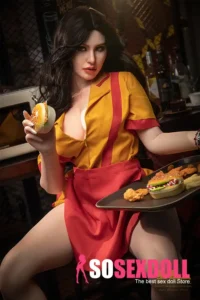 Silicone Sultry Curvy Waitress Flirty Sex Doll
