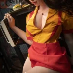 Silicone Sultry Curvy Waitress Flirty Sex Doll