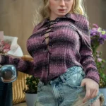 Silicone Casual Denim Country Girl Sex Doll