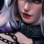 Silicone Curvy Warrior Dark Jeanne Cosplay Sex Doll