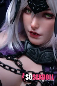Silicone Curvy Warrior Dark Jeanne Cosplay Sex Doll
