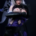 Silicone Curvy Warrior Dark Jeanne Cosplay Sex Doll