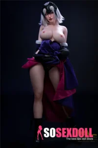 Silicone Curvy Warrior Dark Jeanne Cosplay Sex Doll