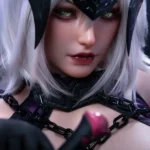 Silicone Curvy Warrior Dark Jeanne Cosplay Sex Doll