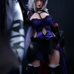 Silicone Curvy Warrior Dark Jeanne Cosplay Sex Doll