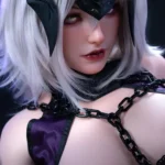 Silicone Curvy Warrior Dark Jeanne Cosplay Sex Doll