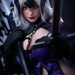 Silicone Curvy Warrior Dark Jeanne Cosplay Sex Doll