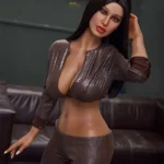 Silicone Hot Leather Office Lady Fantasy Sex Doll
