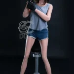 166cm 5ft5 Athletic Body Realistic Sex Dolls Blue Workout Outfit Dolls C Cup