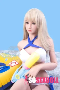 166cm 5ft5 Blonde Bikini Sexy Sex Dolls Beach Style Love Dolls C Cup