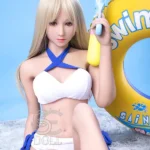 166cm 5ft5 Blonde Bikini Sexy Sex Dolls Beach Style Love Dolls C Cup