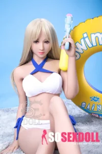166cm 5ft5 Blonde Bikini Sexy Sex Dolls Beach Style Love Dolls C Cup