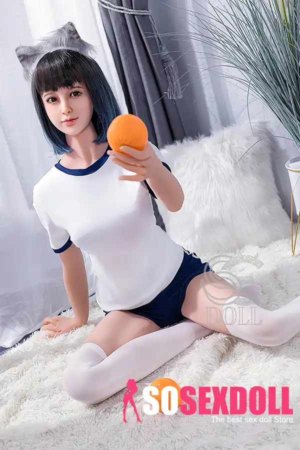166cm 5ft5 Japanese Gym Uniform Sex Dolls Short Hair Cute Love Dolls C Cup
