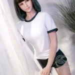 166cm 5ft5 Japanese Gym Uniform Sex Dolls Short Hair Cute Love Dolls C Cup