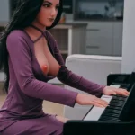 166cm 5ft5 Purple Dress Love Dolls Mature Elegant Sex Dolls In Stock(US Only)