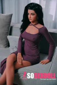 166cm 5ft5 Purple Dress Love Dolls Mature Elegant Sex Dolls In Stock(US Only)