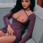 166cm 5ft5 Purple Dress Love Dolls Mature Elegant Sex Dolls In Stock(US Only)