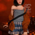 166cm 5ft5 Realistic Cute Teen Style Sex Dolls Schoolgirl Outfit Love Dolls C Cup