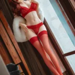 166cm 5ft5 Red Lingerie Sex Dolls Passionate Beauty Love Dolls In Stock(US Only)