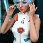 166cm 5ft5 Short Blonde Cosplay Sex Dolls White Bodysuit Anime Dolls C Cup