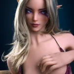 166cm 5ft5 Wine Red Spaghetti Strap Dress Sex Dolls Elegant Fantasy Sex Dolls C Cup