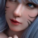 ตุ๊กตาคอสเพลย์ซิลิโคนอนิเมะแฟนตาซีเอลฟ์ไร้เดียงสา