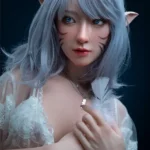 ตุ๊กตาคอสเพลย์ซิลิโคนอนิเมะแฟนตาซีเอลฟ์ไร้เดียงสา