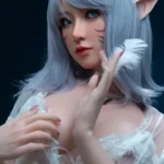 ตุ๊กตาคอสเพลย์ซิลิโคนอนิเมะแฟนตาซีเอลฟ์ไร้เดียงสา