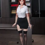 Silicone Busty Mature Office Secretary Roleplay Sex Doll