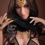 167cm 5ft5 Exotic Belly Dancer Sex Dolls Golden Jewelry Fantasy Dolls E Cup