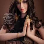 167cm 5ft5 Exotic Belly Dancer Sex Dolls Golden Jewelry Fantasy Dolls E Cup