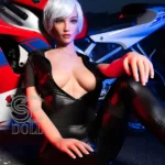 167cm 5ft5 Leather Suit Sexy Love Dolls Night Scene TPE Love Dolls E Cup